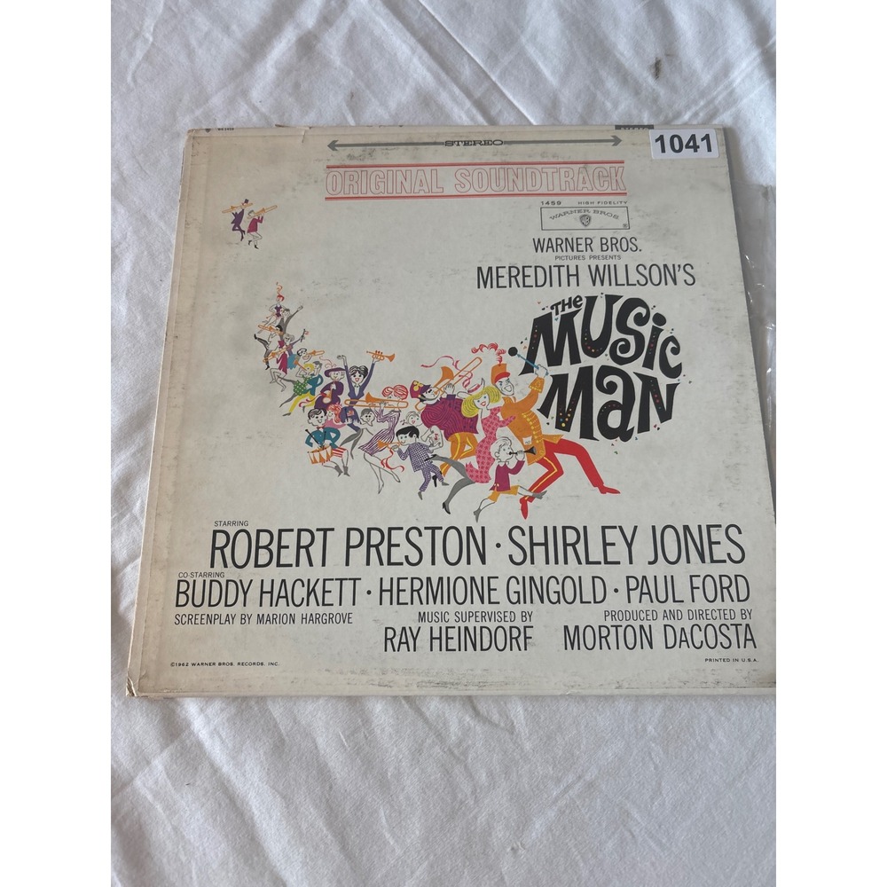 Warner Bros The Music Man Soundtrack Vinyl LP 12" Black Good 1962 Stereo BS 1459